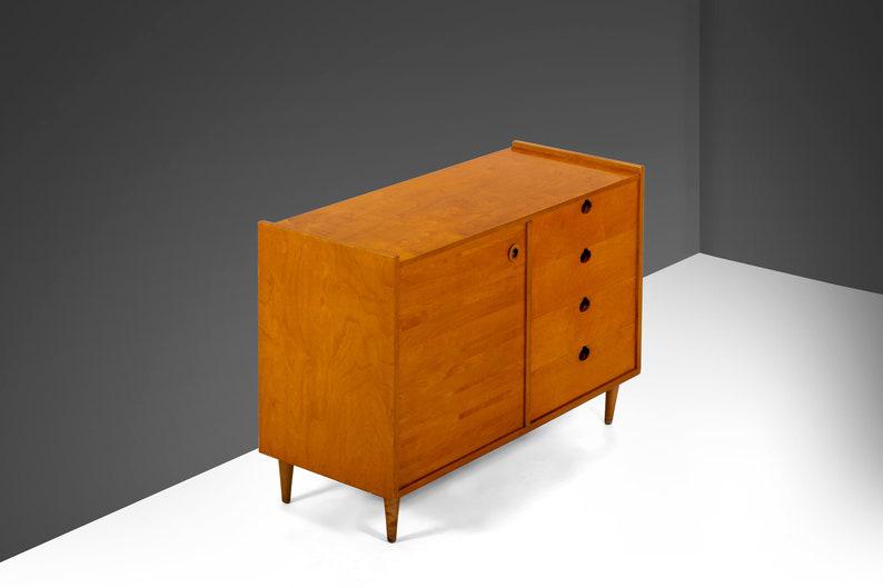 ON HOLD - Mid Century Modern Edmond Spence Dresser / Case Piece in Maple w/ Brass Detailing, Sweden, c. 1960's-ABT Modern