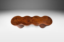 Load image into Gallery viewer, Organic Modern Bench in Solid African Sapale Mahogany by Mark Leblanc, USA, c. 2022-ABT Modern
