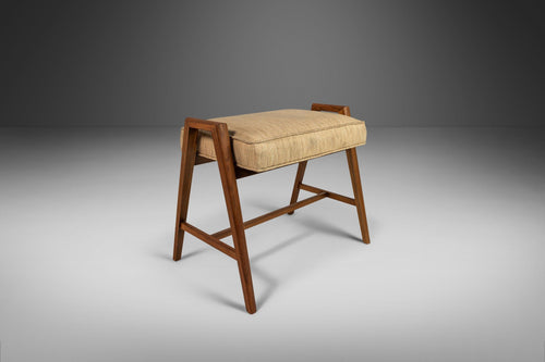 Original Piano Bench in Walnut for the Baldwin Acrosonic Spinet Piano by Manual Arts, USA, c. 1960s-ABT Modern