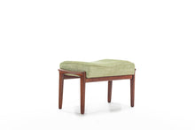 Load image into Gallery viewer, Ottoman by Ib Kofod for Larsen Kandidaten in Green Fabric-ABT Modern
