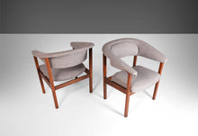 Load image into Gallery viewer, Pair of Barrel Arm Chairs by Arthur Umanoff for Madison in Original Gray Knit Fabric, c. 1960s-ABT Modern
