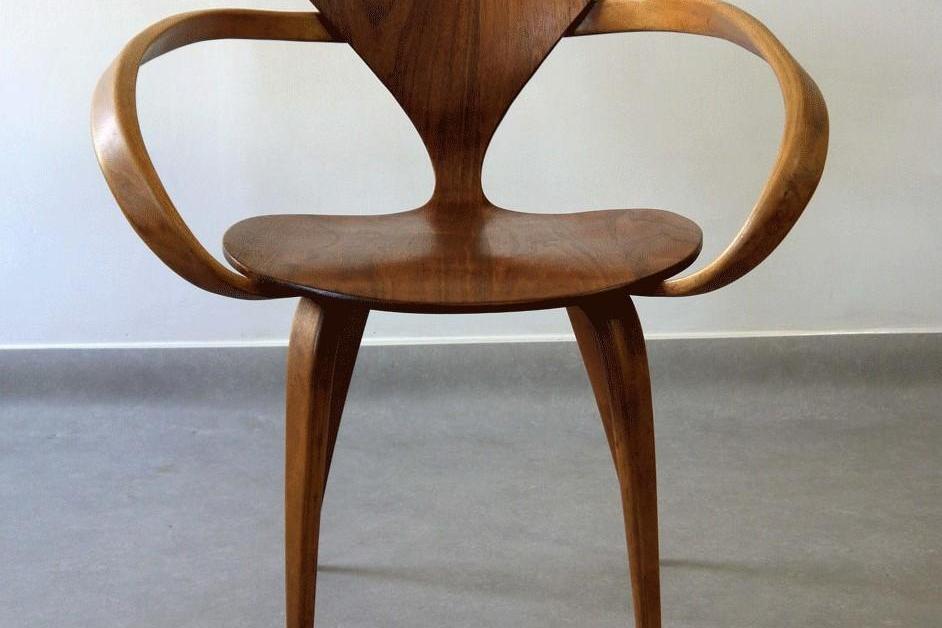 Private Listing - Norman Cherner Pretzel Chair for Plycraft in Walnut-ABT Modern