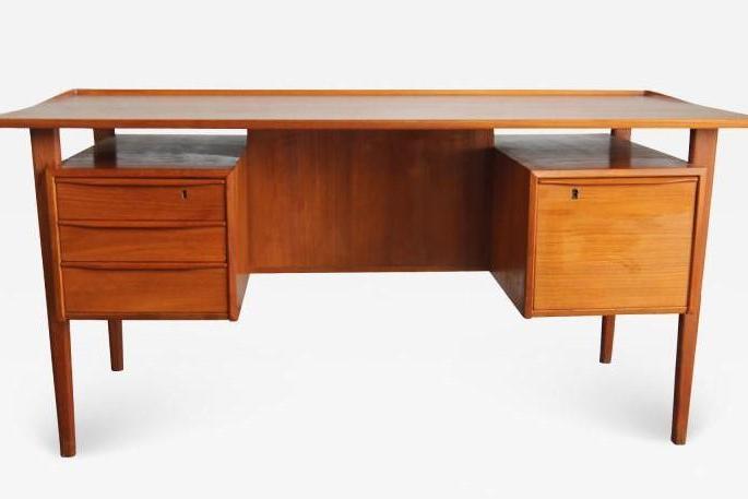 Private Listing - Peter Lovig Neilsen Executive Desk in Teak-ABT Modern