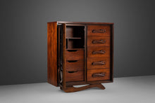 Load image into Gallery viewer, Pulaski Oceanic Tall Wardrobe / Gentlemen&#39;s Dresser, USA, c. 1960&#39;s-ABT Modern
