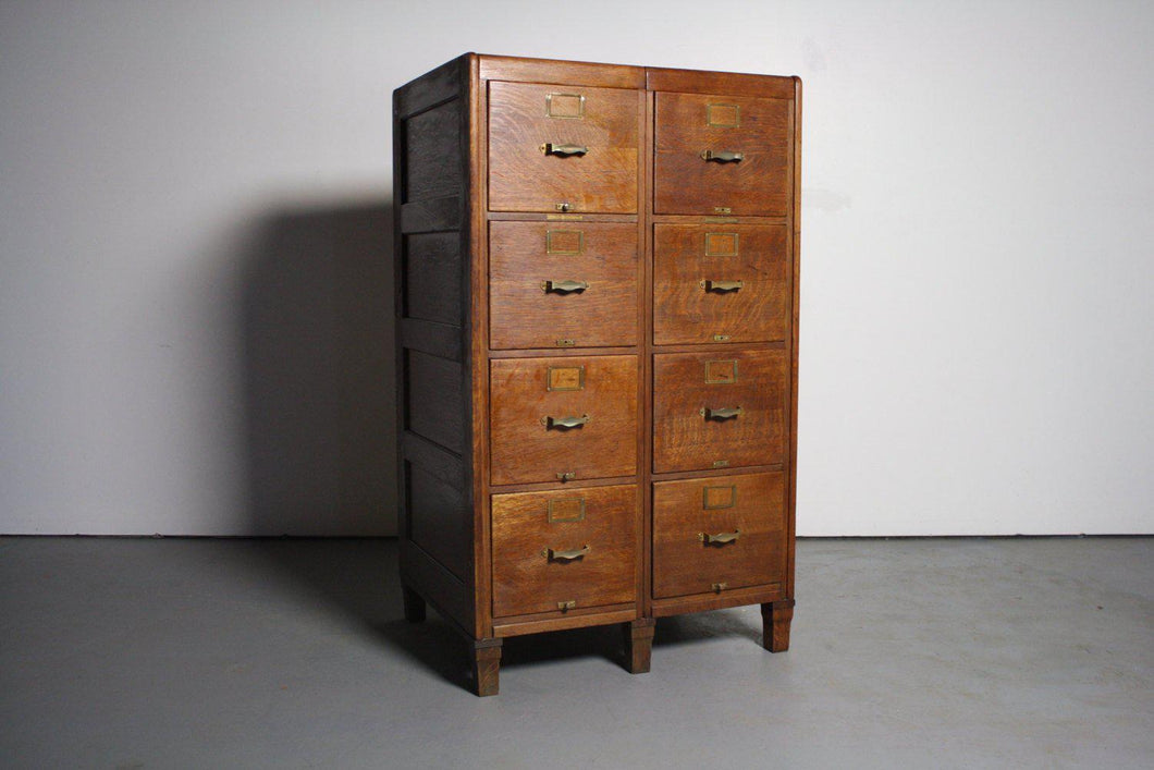 RARE - Stunning Oak Library Bureau Filing Cabinet from Early 1900s-ABT Modern