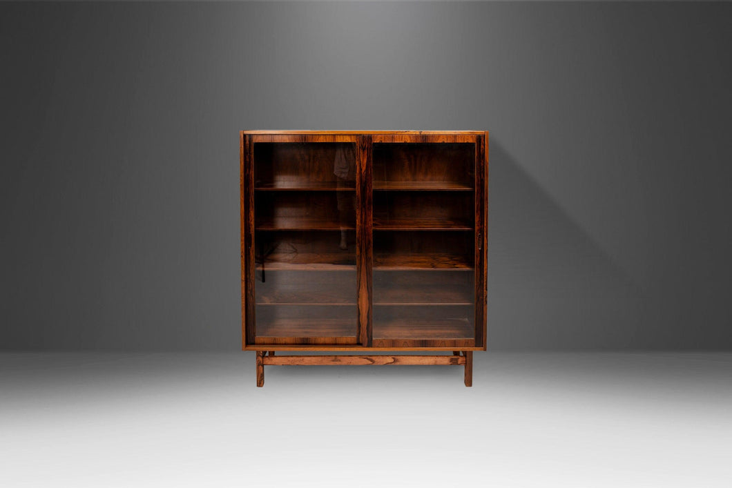 Rare Display Cabinet / Bookcase by Poul Hundevad for Poul Hundevad and Co. in Brazilian Rosewood, Denmark, c. 1960s-ABT Modern