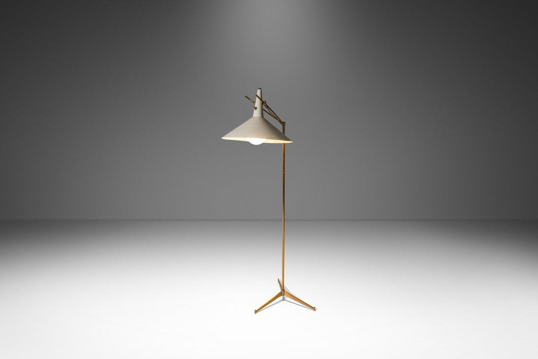 Rare Mid-Century Modern Model E-11 Floor Lamp by Paul McCobb for Directional, USA, c. 1950's-ABT Modern