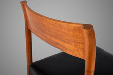 Load image into Gallery viewer, Rare Set of Six (6) &#39;Model 9&#39; Dining Chairs by Arne Halvorsen for L. Jacobsen Møbelsnekkeri in Teak and Patinaed Leather, Norway, c. 1960&#39;s-ABT Modern
