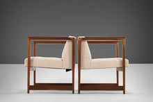 Load image into Gallery viewer, Rare Set of Two (2) Lounge Chairs by Lawrence Peabody for Richard Nemschoff in Walnut and Oatmeal Fabric, c. 1955-ABT Modern
