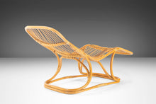 Load image into Gallery viewer, Rare Set of Two (2) Rattan Lounge Chairs / Chaise Lounges Attributed to Tito Agnoli for Pierantonio Bonacina, Italy, c. 1963-ABT Modern

