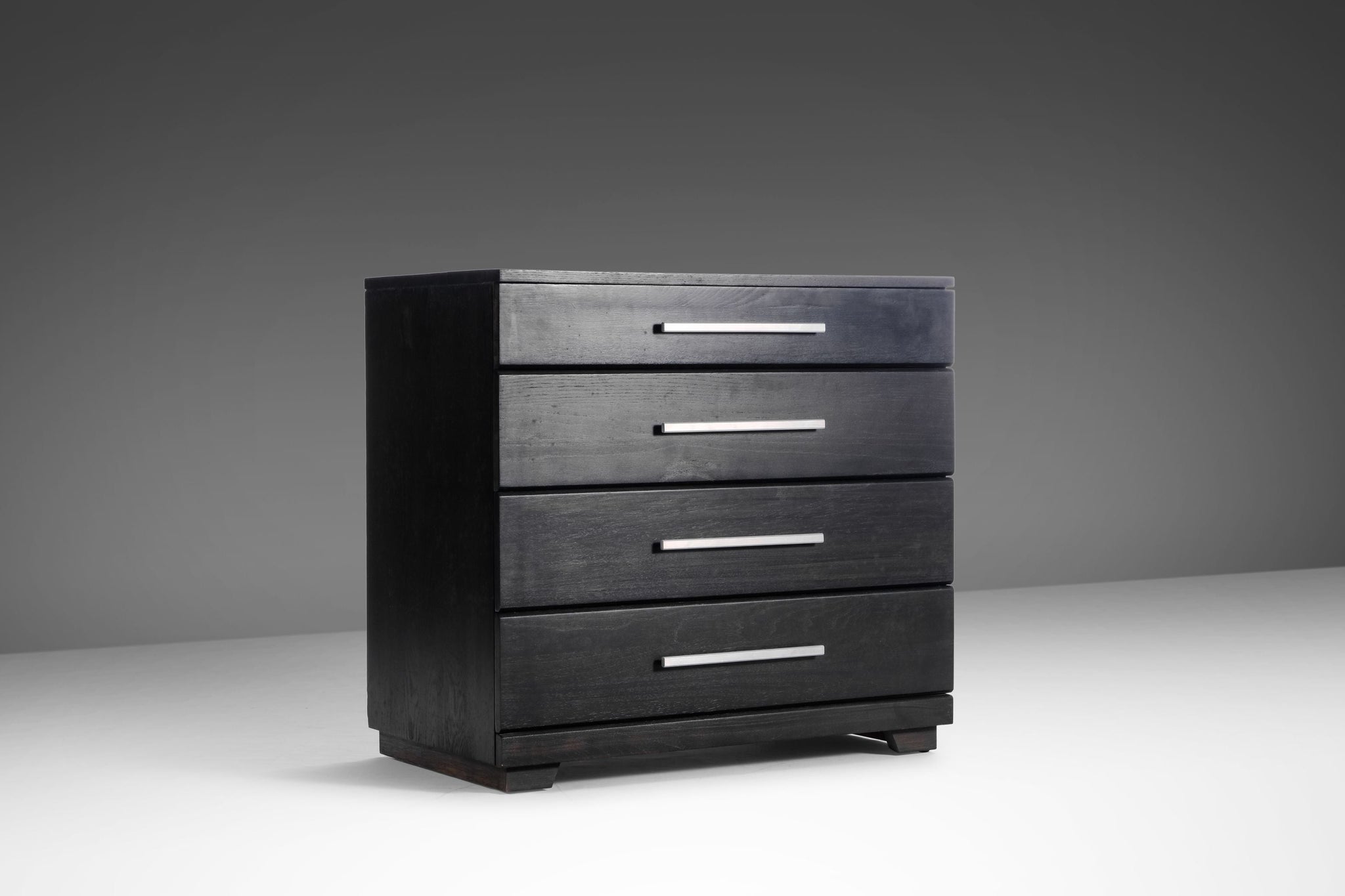 Raymond Loewy for Mengel Ebonized Four Drawer Dresser USA c. 1950 s