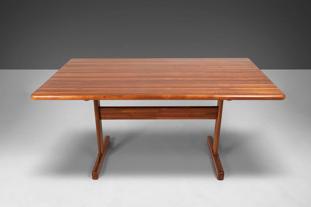 Rental of the Danish Modern Teak Butcherblock Dining Table / Desk / Workspace, c. 1970s-ABT Modern