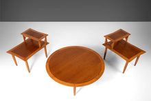 Load image into Gallery viewer, Round Coffee Table and Pair of 2-Tier End Tables Attributed to Lubberts &amp; Mulder for Tomlinson, c. 1960s-ABT Modern
