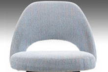 Load image into Gallery viewer, Saarinen Executive Armless Chair with Bentwood Legs In Gorgeous Original Blue Knoll Fabric, USA-ABT Modern
