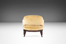 Load image into Gallery viewer, Saber Leg Lounge Chair in Walnut and Original Fabric Attributed to Harvey Probber, USA, c. 1960&#39;s-ABT Modern
