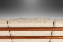 Load image into Gallery viewer, Scandinavian Style Solid Teak Three-Seat Sofa Newly Upholstered in Oatmeal Fabric, c. 1980s-ABT Modern
