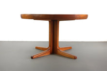 Load image into Gallery viewer, Scandinavian Teak Extendable Dining Table with Central Leg by Ib Kofod Larsen for Faarup Møbelfabrik, 1960s-ABT Modern
