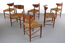 Load image into Gallery viewer, Set Of Six (6) Dining Chairs Designed By Peter Hvidt And Orla Mollgaard Nielsen, Denmark-ABT Modern
