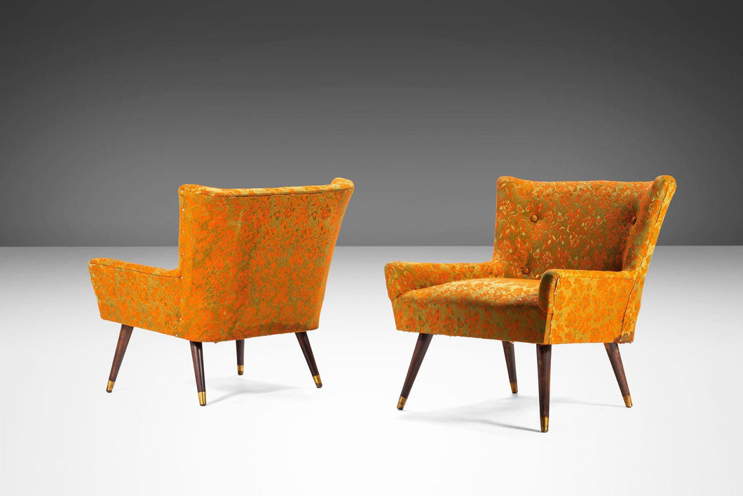 Set of 2 Mid Century Modern Accent Lounge Chairs After Paul McCobb (Upholstery Options Available upon request), c. 1950s-ABT Modern