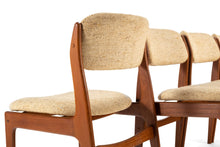 Load image into Gallery viewer, Set of 4 Benny Linden Dining Chairs in Teak with Original Oatmeal Knit Fabric-ABT Modern
