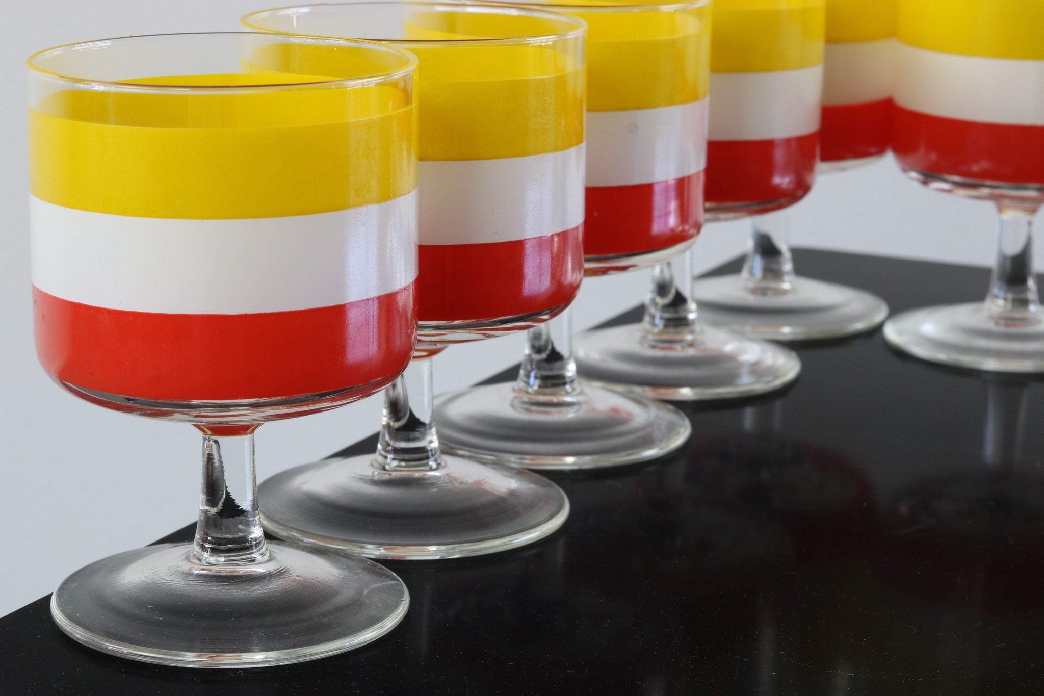 Set of 8 Mid Century Drinking Glasses by Georges Briard