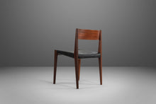 Load image into Gallery viewer, Set of Four (4) Cado PIA Danish Modern Dining Chairs in Black Vinyl, 1960s-ABT Modern
