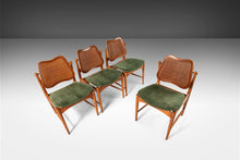Load image into Gallery viewer, Set of Four (4) Dining Chairs Attributed to Arne Vodder w/ Cane Detailing, c. 1960s-ABT Modern
