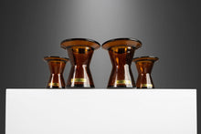 Load image into Gallery viewer, Set of Four (4) Mid Century Modern Glass Candle Holders by Jens Quistgaard for Dansk Designs, Finland, c. 1970&#39;s-ABT Modern
