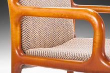 Load image into Gallery viewer, Set of Four (4) Mid Century Modern Pretzel Chairs in Oak and Original Tweed, USA, c. 1960&#39;s-ABT Modern

