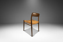 Load image into Gallery viewer, Set of Four ( 4 ) Niels Otto Moller Model 75 Dining Chairs for J.L. Mollers Mobelfabrik in Walnut Tinted Oak and Paper Cord, Denmark, 1960&#39;s-ABT Modern
