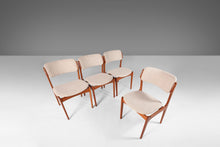 Load image into Gallery viewer, Set of Four (4) Teak Model 49 Dining Chairs by Erik Buch for O. D. Møbler Newly Upholstered, Denmark-ABT Modern
