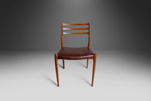 Load image into Gallery viewer, Set of Four (4) Teak Møller Model 78 Dining Chairs in Leather by J.L. Møllers Møbelfabrik, Denmark, c. 1960&#39;s-ABT Modern
