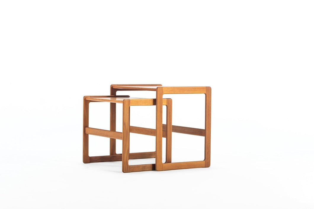 Set of Mid-Century Modern Danish Teak Nesting Tables-ABT Modern