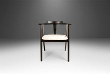 Load image into Gallery viewer, Set of Six (6) Ebonized Oak Compass Dining Chairs after Alan Gould for Knoll in New Boucle Upholstery, USA, c. 1960&#39;s-ABT Modern
