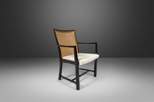Load image into Gallery viewer, Set of Six (6) Ebony Lacquered Dining Chairs with Cane Backs by Michael Taylor for Baker Furniture, c. 1960s-ABT Modern
