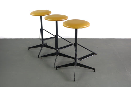 Set of Three (3) Atomic Vintage Costco Bar Stools-ABT Modern