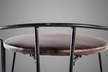 Load image into Gallery viewer, Set of Three (3) Post Modern &quot;Silver Moon&quot; Bar Stools w/ New Leather Seats by Pascal Mourgue, USA, c. 1980&#39;s-ABT Modern
