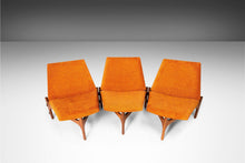 Load image into Gallery viewer, Set of Three ( 3 ) Triangular Low Profile Chairs / Bench in Walnut by Brown Saltman, USA, c. 1950&#39;s-ABT Modern
