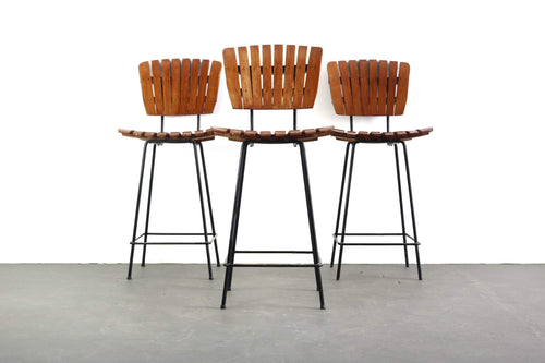 Set of Three (3) Vintage Umanoff Bar Stools-ABT Modern