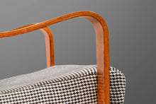 Load image into Gallery viewer, Set of Two (2) Bentwood Lounge Chairs by Thonet Newly Upholstered, c. 1940-ABT Modern
