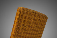 Load image into Gallery viewer, Set of Two (2) Bentwood Slipper Chairs in Original Yellow Plaid Wool Fabric by Thonet, USA, c. 1940s-ABT Modern

