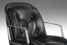Load image into Gallery viewer, Set of Two (2) Black &amp; Chrome High Stance Office Chairs, USA, c. 1960&#39;s-ABT Modern
