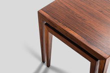 Load image into Gallery viewer, Set of Two (2) Brazilian Rosewood Nesting Tables by Johannes Andersen, Denmark, c. 1960&#39;s-ABT Modern
