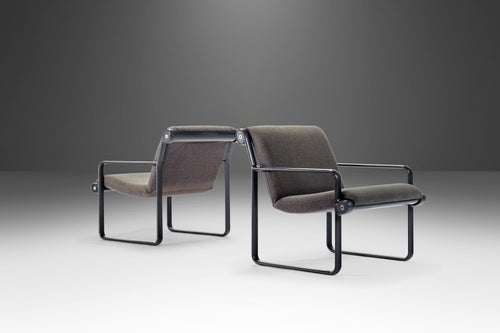 Set of Two (2) Bruce Hannah and Andrew Morrison for Knoll Sling Chairs, USA-ABT Modern
