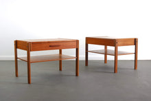 Load image into Gallery viewer, Set of Two ( 2 ) Danish Mid Century Modern End / Side Tables in Teak-ABT Modern
