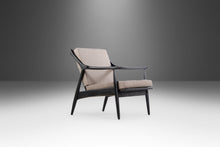 Load image into Gallery viewer, Set of Two (2) Ebony Danish Modern Lounge Chairs by Paoli in Knit Stone Grey Fabric, c. 1960s-ABT Modern
