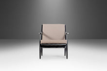 Load image into Gallery viewer, Set of Two (2) Ebony Danish Modern Lounge Chairs by Paoli in Knit Stone Grey Fabric, c. 1960s-ABT Modern
