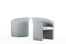 Load image into Gallery viewer, Set of Two (2) Grey Barrel Chairs in the Manner of Milo Baughman, USA, c. 1980&#39;s-ABT Modern
