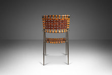 Load image into Gallery viewer, Set of Two (2) Italian Patinaed Metal and Leather Strap Armchairs, c. 1970s-ABT Modern
