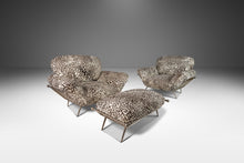 Load image into Gallery viewer, Set of Two (2) Lounge Chairs w/ Matching Ottoman in Animal Print for Carson&#39;s Attributed to Milo Baughman, USA, c. 1980&#39;s-ABT Modern
